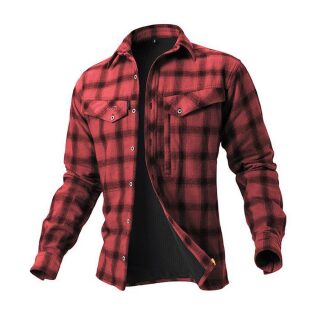 Geoff Anderson - Ezmar Flanellhemd gefüttert - rot 2XL