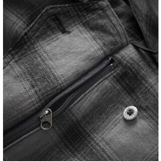 Geoff Anderson - Ezmar Flanellhemd gefüttert - grau 3XL