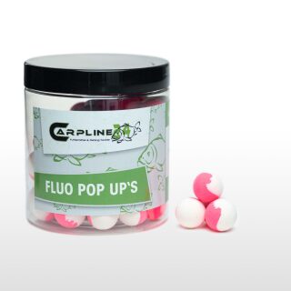 Two Tone Fluo Pop Ups - Pink / Weiß - 16 mm