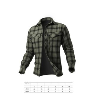 Geoff Anderson - Ezmar+ Flanellhemd gefüttert - grün S