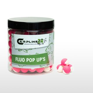 Carpline24 - Two Tone Fluo Pop Ups - Pink / Weiß 12 mm Leber