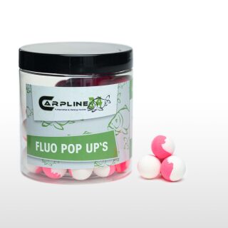 Carpline24 - Two Tone Fluo Pop Ups - Pink / Weiß 16 mm Neutral / ohne Flavour