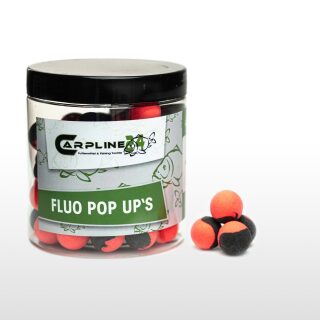 Carpline24 - Two Tone Fluo Pop Ups - Schwarz / Rot 16 mm Peach