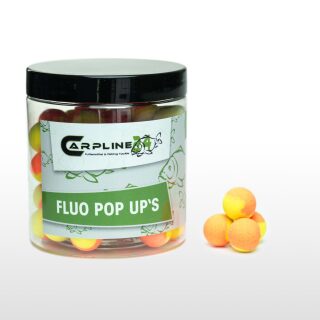 Carpline24 - Two Tone Fluo Pop Ups - Gelb / Orange 16 mm Neutral / ohne Flavour