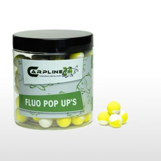 Carpline24 - Two Tone Fluo Pop Ups - Weiß / Gelb 12 mm Neutral / ohne Flavour