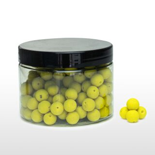 Carpline24 - Mini Fluo Boilies - Gelb Neutral / ohne Flavour