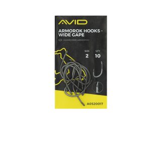 Avid Carp Armorok Hooks Wide Gape Size 2 Barbless