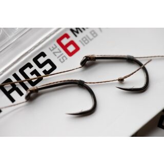 Korda Basix Hair Rigs Wide Gape Size 4 - 25 lb