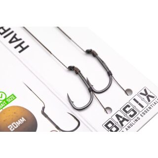 Korda Basix Hair Rigs Wide Gape Size 4 - 25 lb