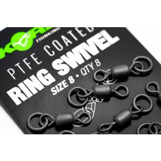 Korda PTFE Ring Swivel Size 11 (8pcs)