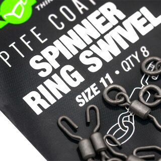 Korda PTFE Spinner Ring Swivel Size 11 (8pcs)