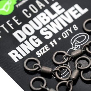 Korda PTFE Double Ring Swivel Size 11 (8pcs)