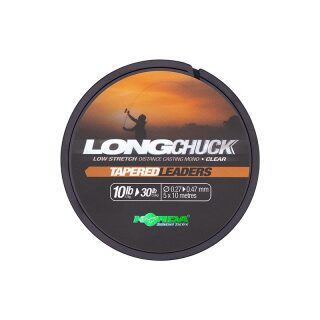 Korda LongChuck Tapered Leaders 10-30lb/0.27-0.47mm
