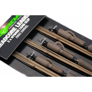 Korda Leadcore Leader Lead Clip Weed / Silt - 1m