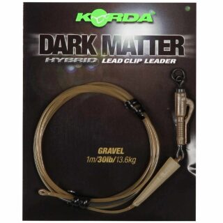 Korda Dark Matter Leader Hybrid Lead Clip Silt Brown 40lb...