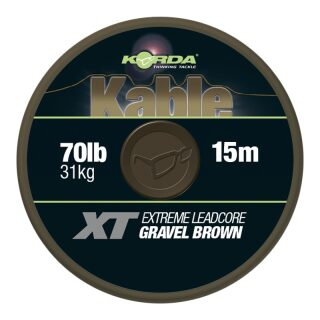 Korda Kable XT Extreme Leadcore 70lb 15m Brown