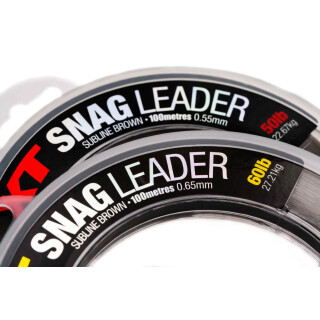Korda XT Snag Leader brown  0,65mm / 60lb / 100m