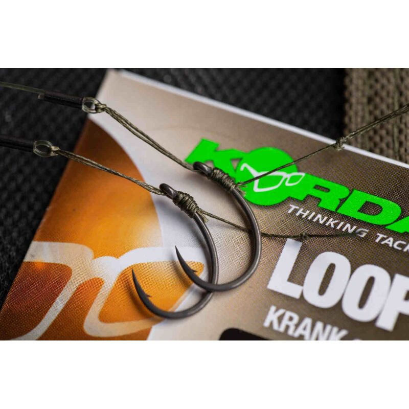 KORDA - Hotové Návazce Loop Rigs Krank Vel. 6 18 Lb 3 Ks