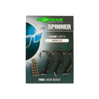Korda Spinner Hook Sections Krank Barbless 4