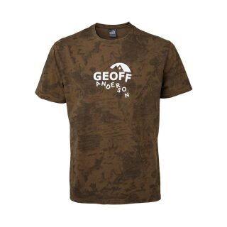 Geoff Anderson - Organic T-Shirt mit weißen Logo - grün leaf
