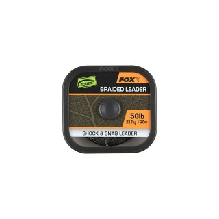 Fox - EDGES Naturals Braided Leader 40lb - 20m