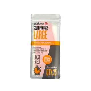 Trakker Solid PVA Bags Small - 60 x 120 mm