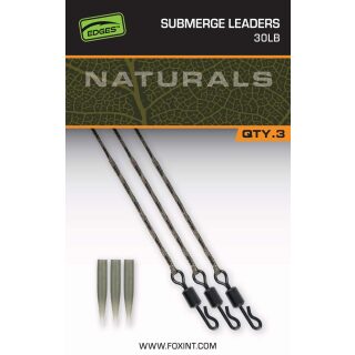 Fox - EDGES Naturals Submerge Leader 30lb x 3