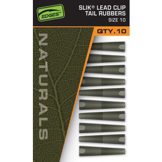 Fox - EDGES Naturals Slik Lead Clip Tail Rubber - Size 10