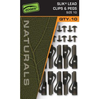 Fox - EDGES Naturals Slik Lead Clip & Pegs - Size 10