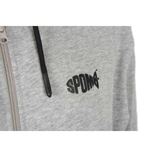 Spomb - Zipped Hoody Grey