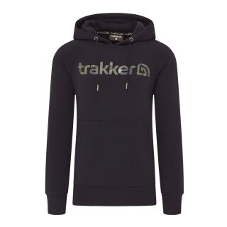 Trakker CR Logo Hoody Black Camo - XL