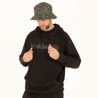 Trakker CR Logo Hoody Black Camo - XL