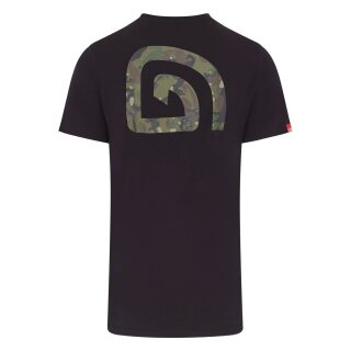 Trakker CR Logo T-Shirt Black Camo  - M