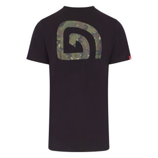 Trakker CR Logo T-Shirt Black Camo - L