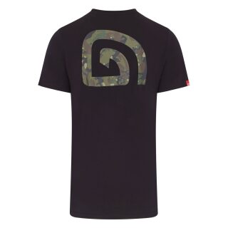 Trakker CR Logo T-Shirt Black Camo - XXL