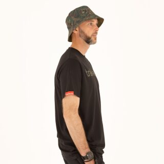 Trakker CR Logo T-Shirt Black Camo - XXXL