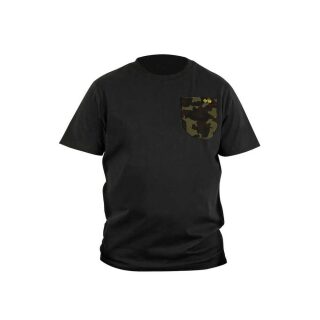 Avid Carp Cargo T-Shirt Black
