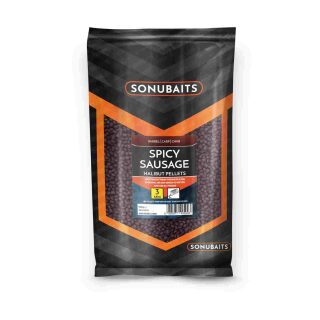 Sonubaits - Spicy Sausage Halibut Pellets - 6 mm 900 g