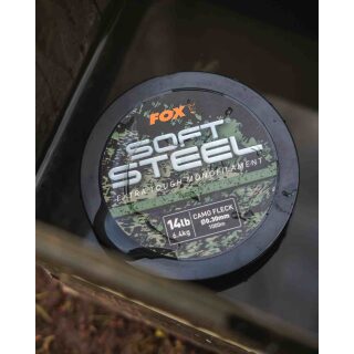 Fox - Soft Steel Fleck Camo Mono 24lb 0.40mm - 1000m