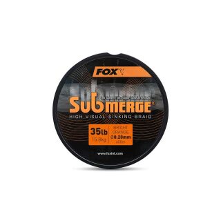 Fox - Submerge Orange Sinking Braid 0.20mm 35lb 15.8kg 600m