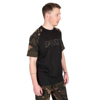 Fox - Black/Camo Outline T-Shirt - 3XL