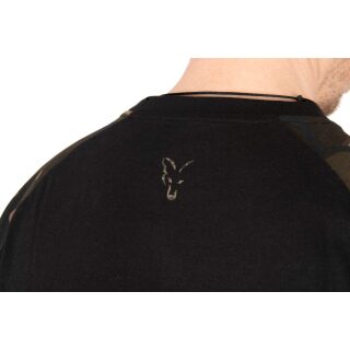 Fox - Black/Camo Outline T-Shirt - 3XL