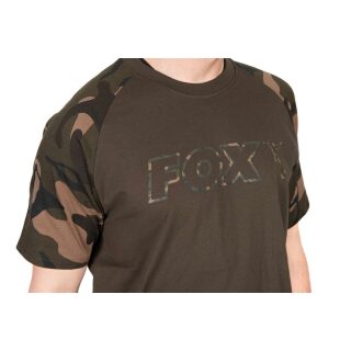 Fox - Khaki/Camo Outline T-Shirt - 3XL