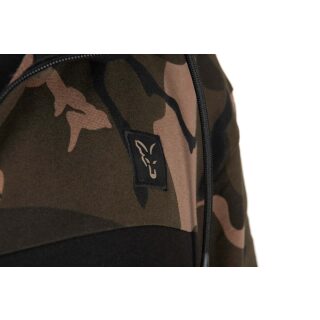 Fox - LW BLack/Camo Split Zip Hoody