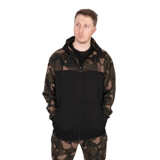 Fox - LW BLack/Camo Split Zip Hoody - S