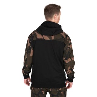 Fox - LW BLack/Camo Split Zip Hoody - S