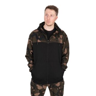Fox - LW BLack/Camo Split Zip Hoody - XL