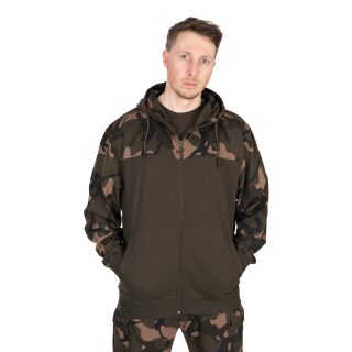 Fox - LW Khaki/Camo Split Zip Hoody- S