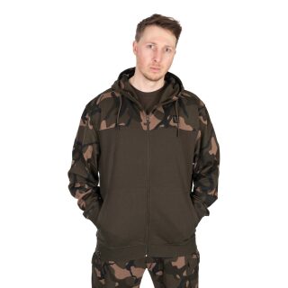 Fox - LW Khaki/Camo Split Zip Hoody - L