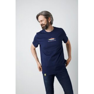 Geoff Anderson - Organic T-Shirt Peace Trout - navy/blau S